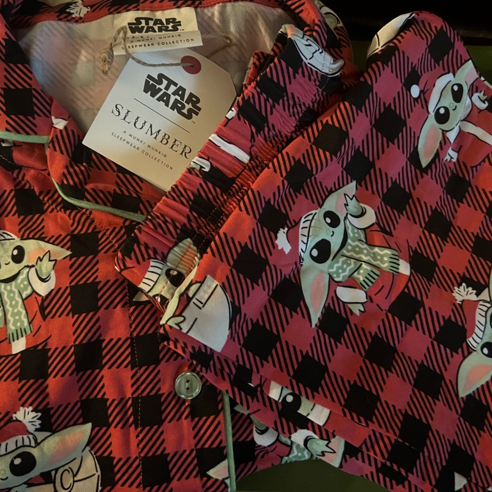 NWT Luxuriously Soft: Star Wars Plaid Loungewear Pajama Set by Munki Munki